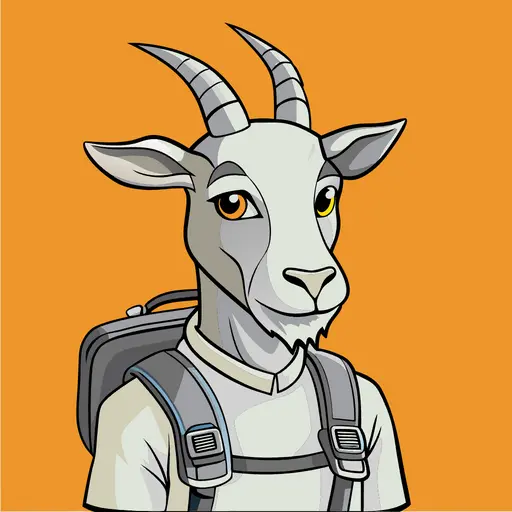 Goat with Backpack image