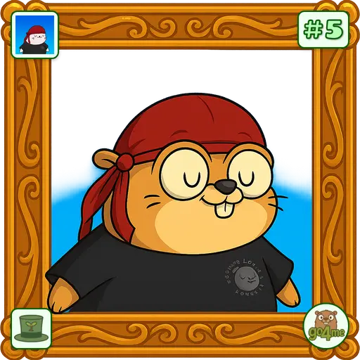 go4sn.app | Bandana Gopher Portrait | @DrTatoles image