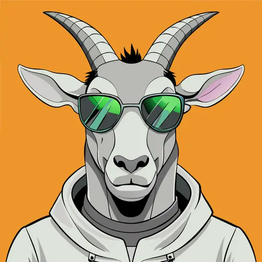 Goat with Space Glasses image