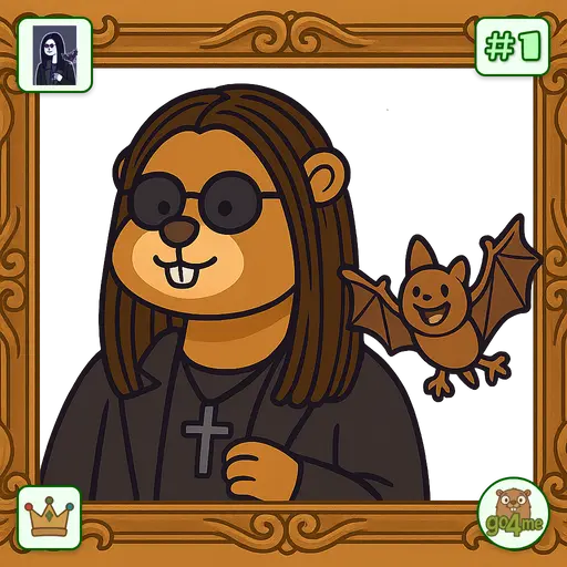 go4sn.app | Metalhead Gopher Portrait | @kC_mone image