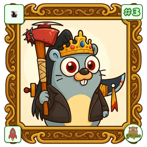 go4sn.app | Crowned Gopher Warrior Portrait | @PrayNepal image