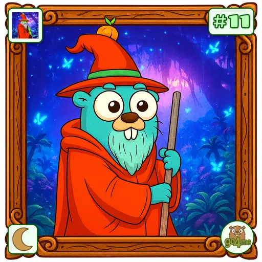 go4sn.app | Gopher Wizard Portrait | @ignoreart image