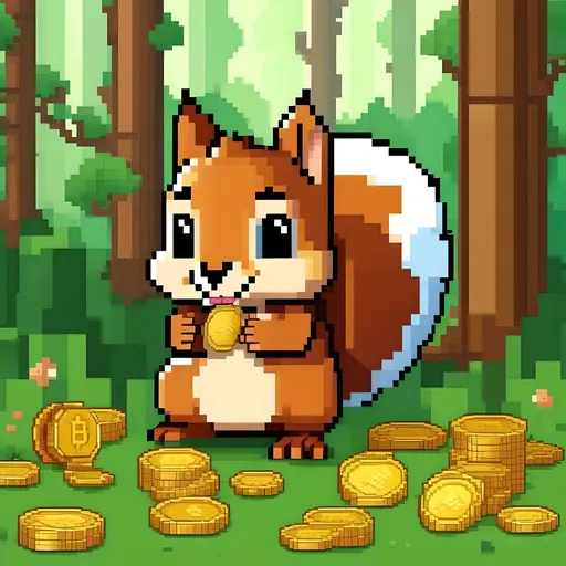Pixel Squirrel Yupo image