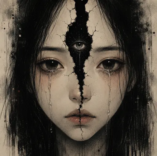 Fractured Self image
