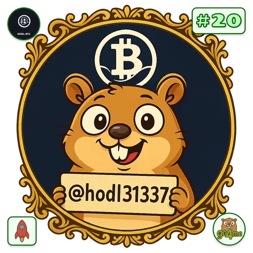 go4.me | hodl31337 | @hodl31337 image