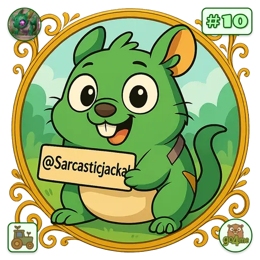 go4.me | 🌱 sarcasticjackal.xch💩🌱🐸 🔜 | @Sarcasticjackal image