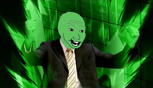 green wojak excited kid image