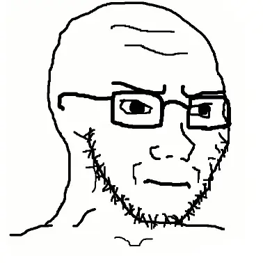 wojak neck beard angry image