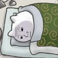 wojak cat feels in bed image