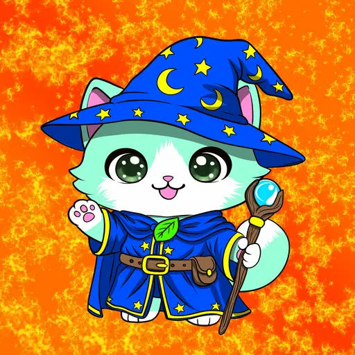 Blue Wizard Cat image