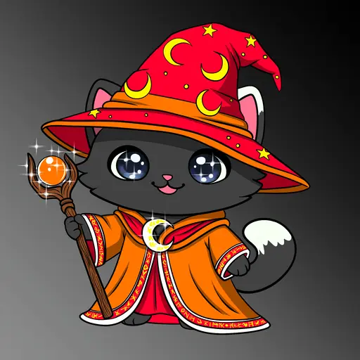 Black Wizard Cat image