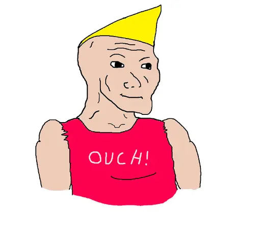 wojak chad ouch image