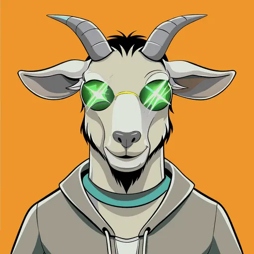 Goat with Neon Lights image
