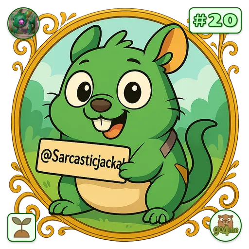 go4.me | 🌱 sarcasticjackal.xch💩🌱🐸 🔜 | @Sarcasticjackal image